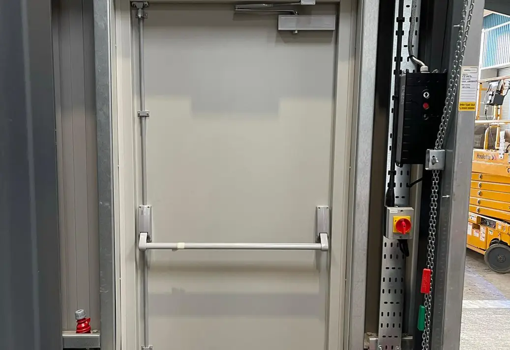 Fire rated steel doors